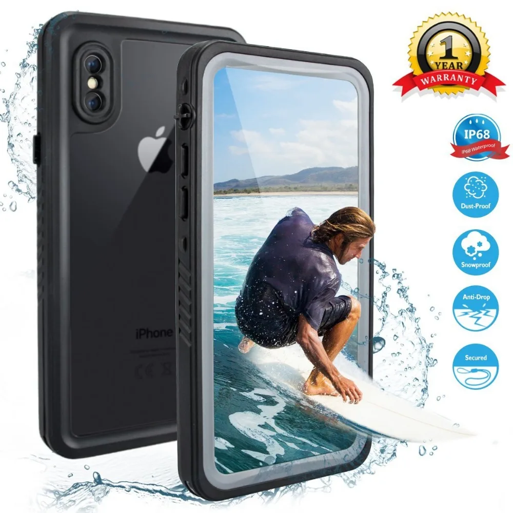 Support Wireless Charging Waterproof Shockproof Dustproof mobile Phone Case cover shell for