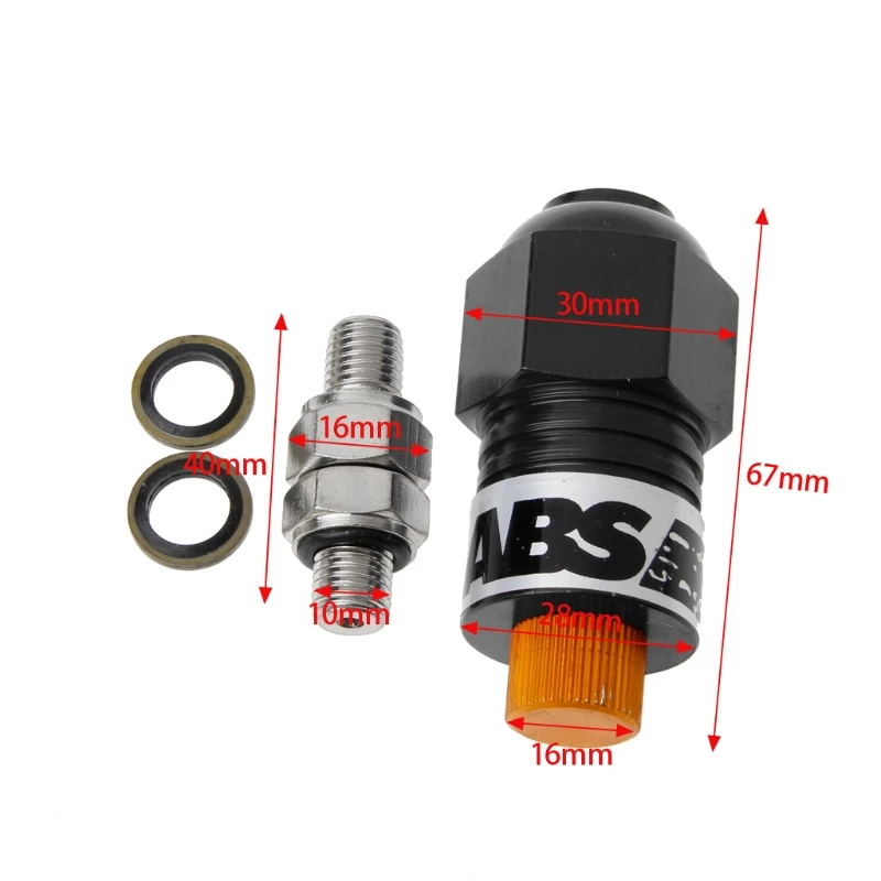 

Motorcycle 10mm Anti-locked Braking System screw Brake Caliper Assist System ATV Random Colors 10166