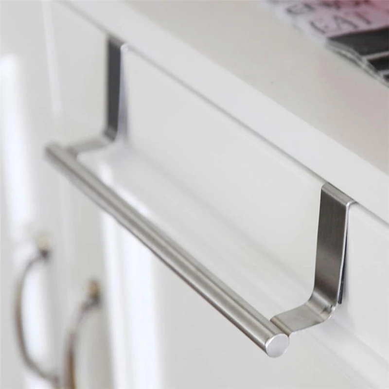 New Creative  Over Door Towel Rack Bar Hanging Holder Bathroom Kitchen Cabinet Shelf Rack Wear-resistant hot Easy to Use C0228  03