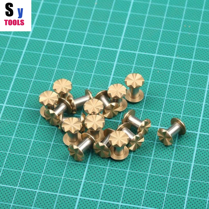 

Diy Knife Making knife Handle screw KNIVES Brass carved screws sharp Straight folding knife rivet