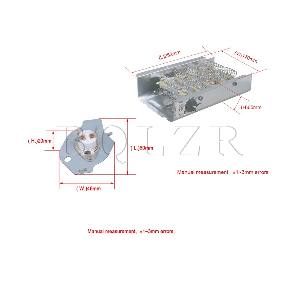 BQLZR 279816 сушилка термостат и предохранитель комплект запасная часть и 279838 сушилка тепловой элемент Замена части