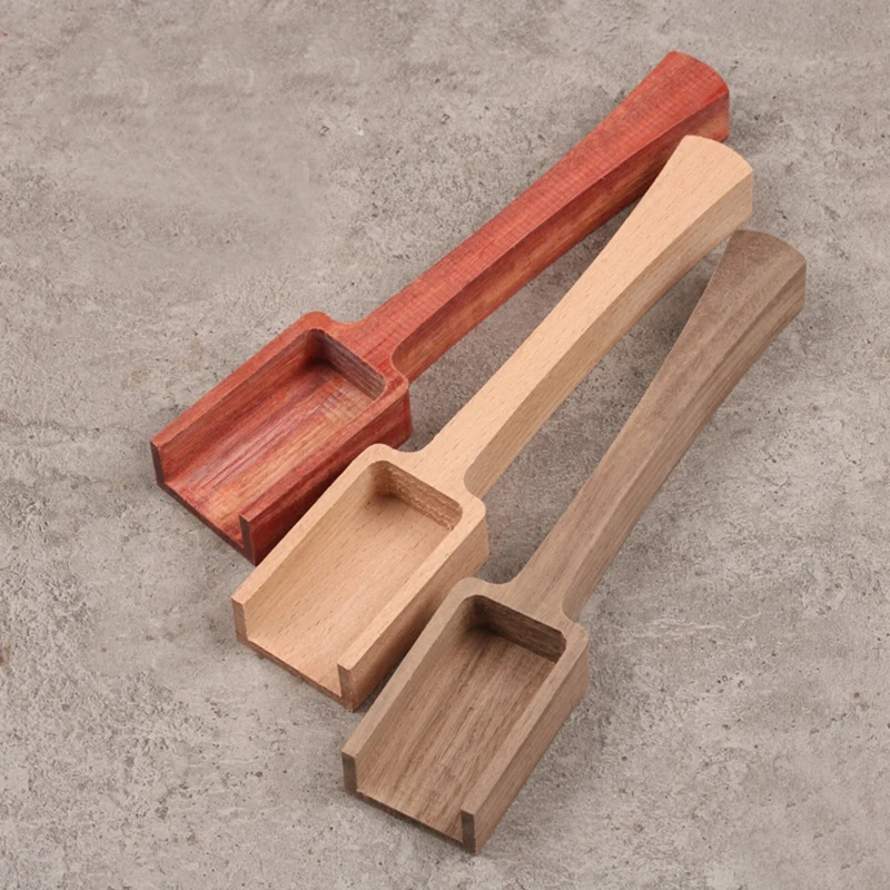 Черная гофрированная ложка из Букового дерева маленькая DIY полуфабричный
