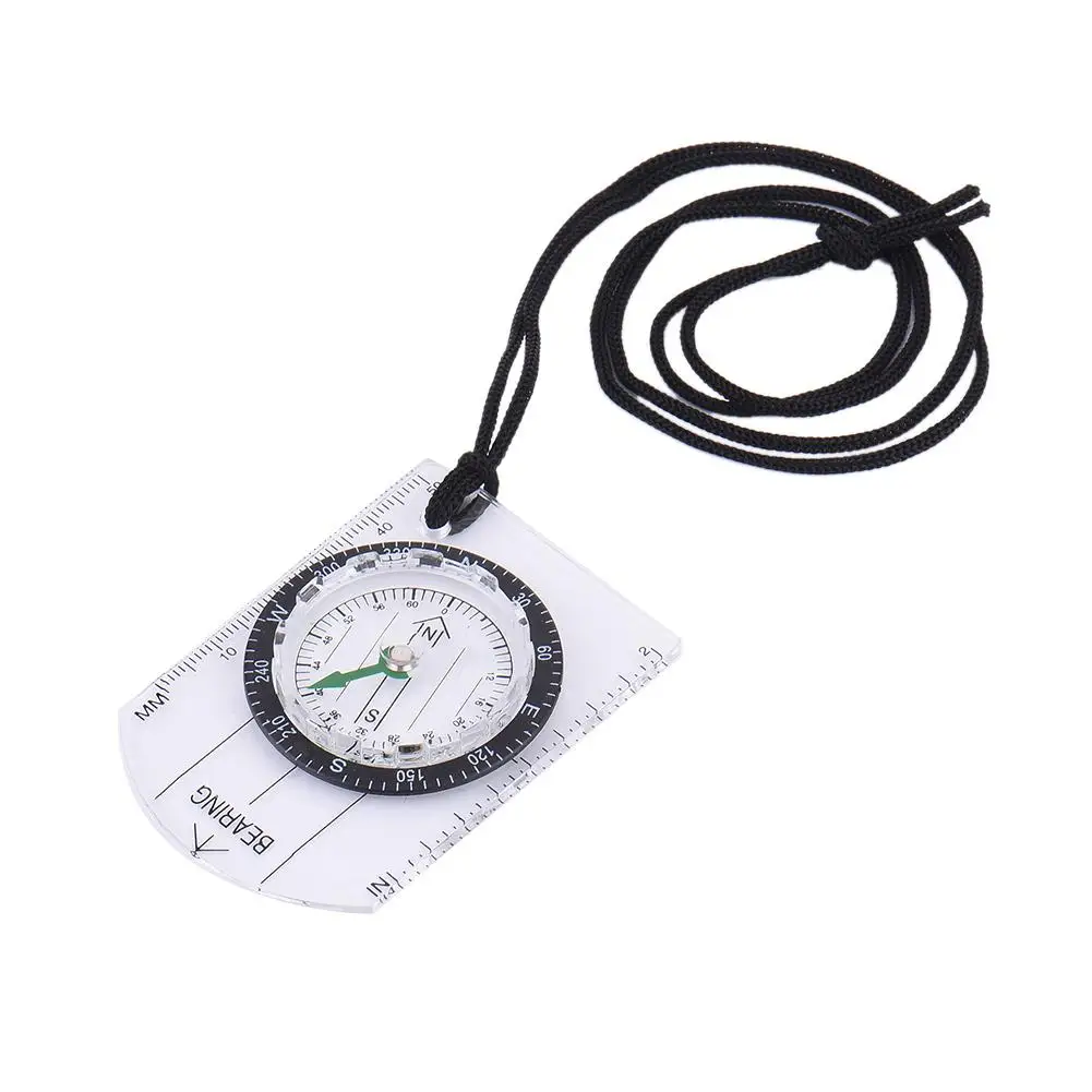 

Professional Mini Compass Map Scale Ruler Multifunctional Equipment Outdoor Hiking Camping Survival Bussola Brujula