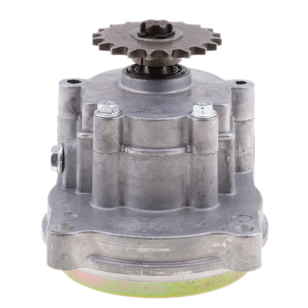 Aluminum Alloy Transmission GearBox 17T Gear Box for 47CC 49CC 2/4-Stroke Clutch Motor ATV Go Kart Mini Bike