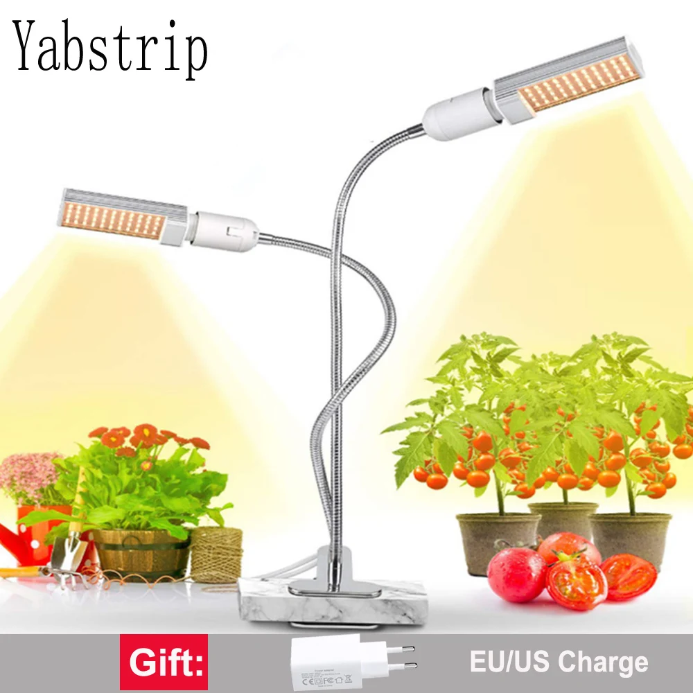 Yabstrip Фито лампа USB затемнения 45 Вт полный спектр Led завод расти свет лампы для растений Крытый рассада для парника fitolamp