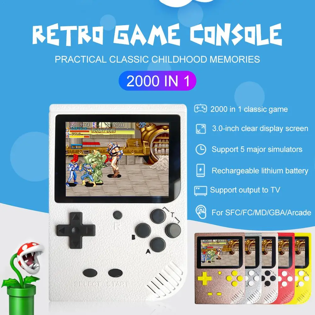 Портативная мини-портативная игровая консоль в стиле ретро с картой памяти 8G для мальчиков, ностальгические проигрыватели, игровая консоль для видео