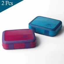 2 или 1 Bento Box для детей герметичный Ланч-бокс Microwavable контейнеры для еды большой ящик для хранения с отсеками