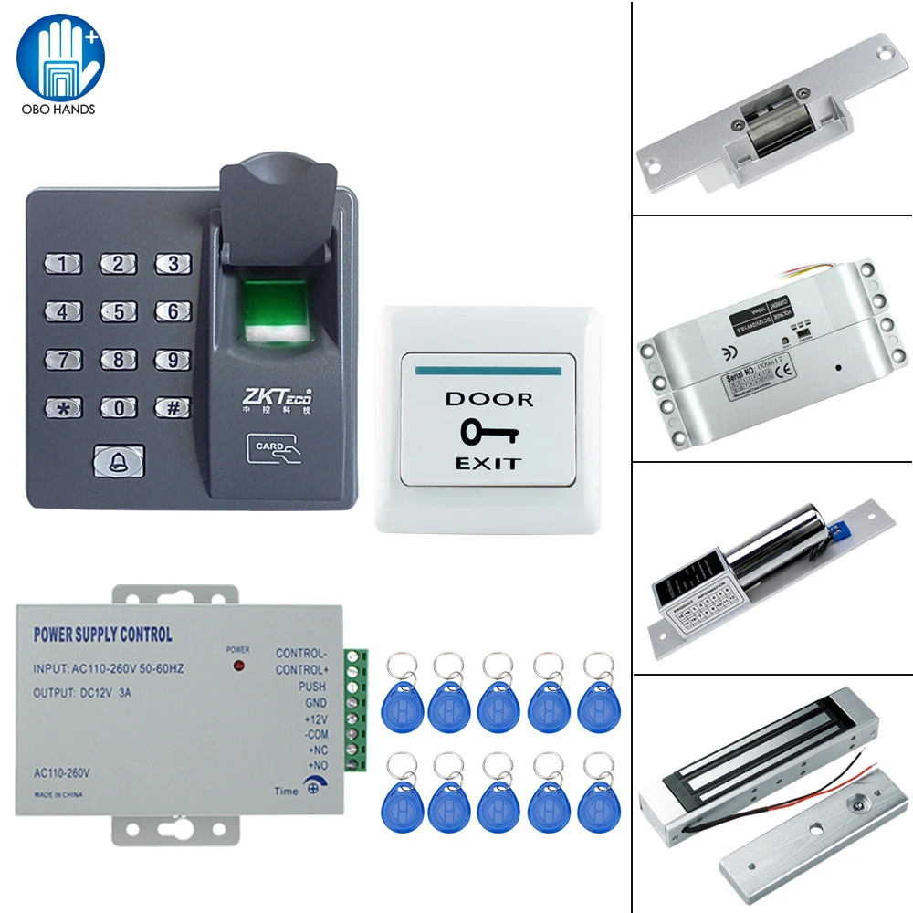 RFID Fingerprint Lock System Kit Set 125KHz Access Control with 180KG