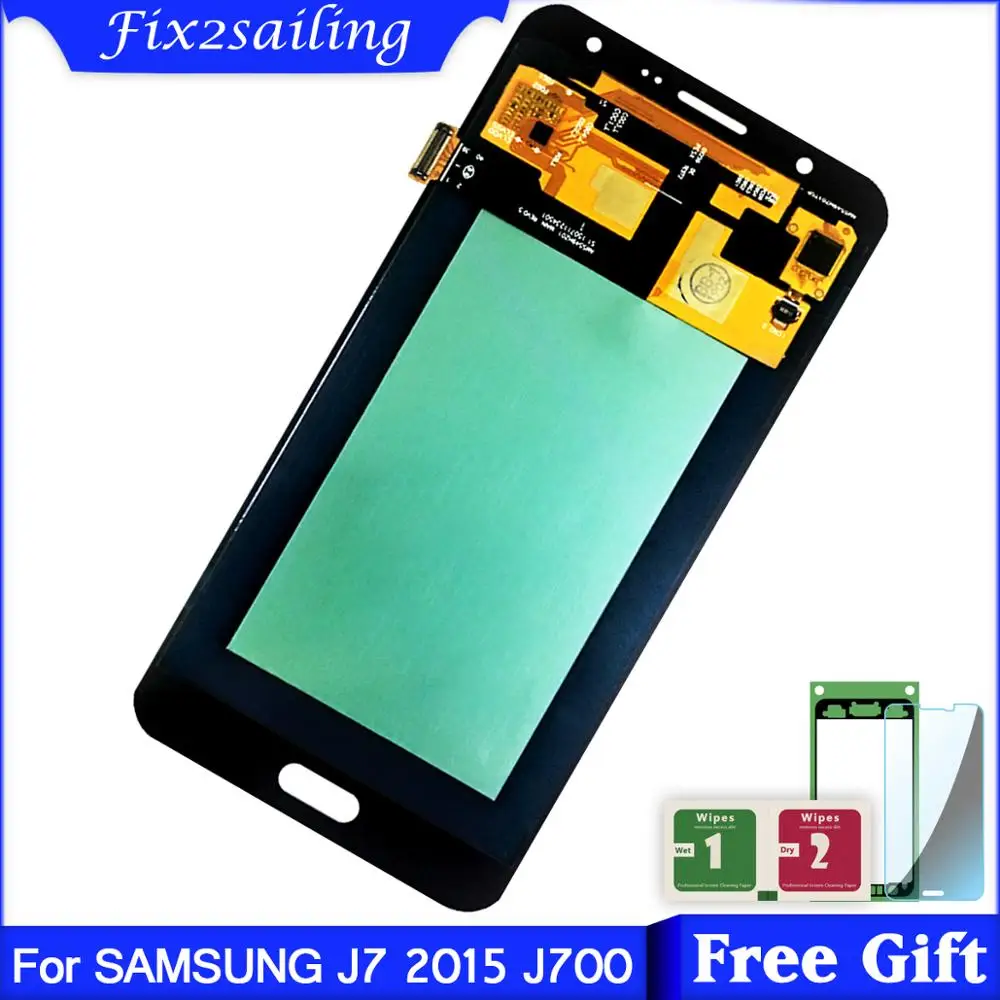 

Super AMOLED LCD For Samsung Galaxy J7 2015 J700 J700F J700H J700M LCDS Display with Touch Screen