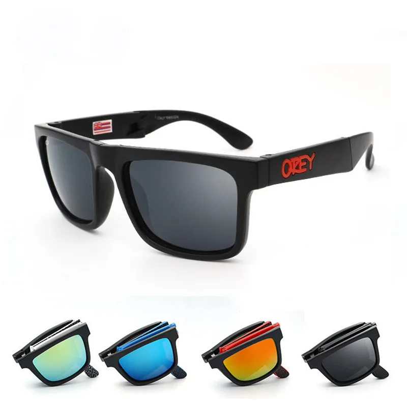 

Folding Sunglasses KEN BLOCK Men's Brand Designer Sun glasses Reflective Coating Square Spied For Women Rectangle Eyewear gafas