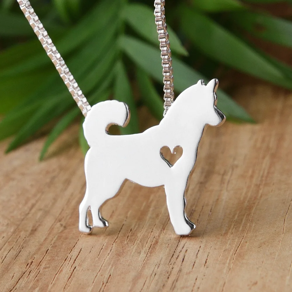 Husky Pendant Necklace Animal Dog Collier Girlfriend Gift Best Friend