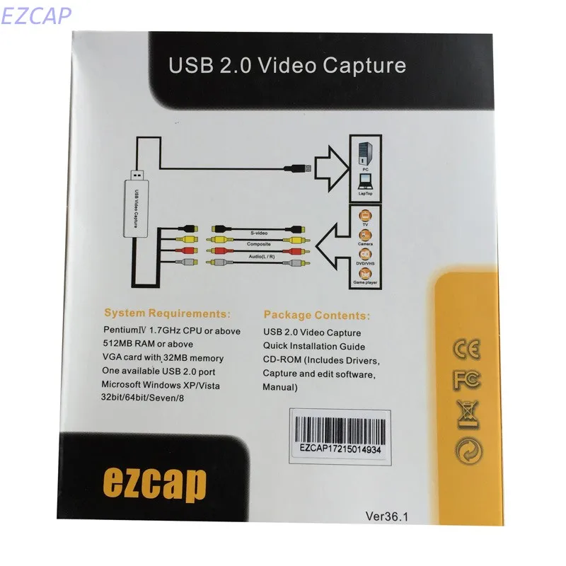 Конвертер VHS в MP3 плеер запись видео от Hi8 видеокамера к ПК для Windows 7 8 10 бесплатная