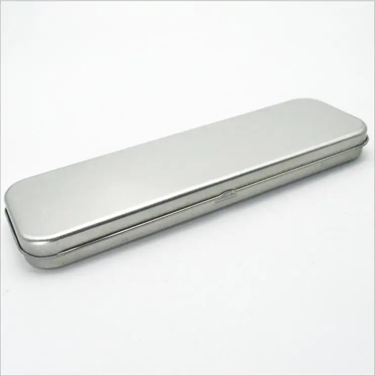 

5pcs/lot Rectangle Shape Pencil Case Iron Storage Box Metal Stationery Collect Case frosting Color Pill Storage box
