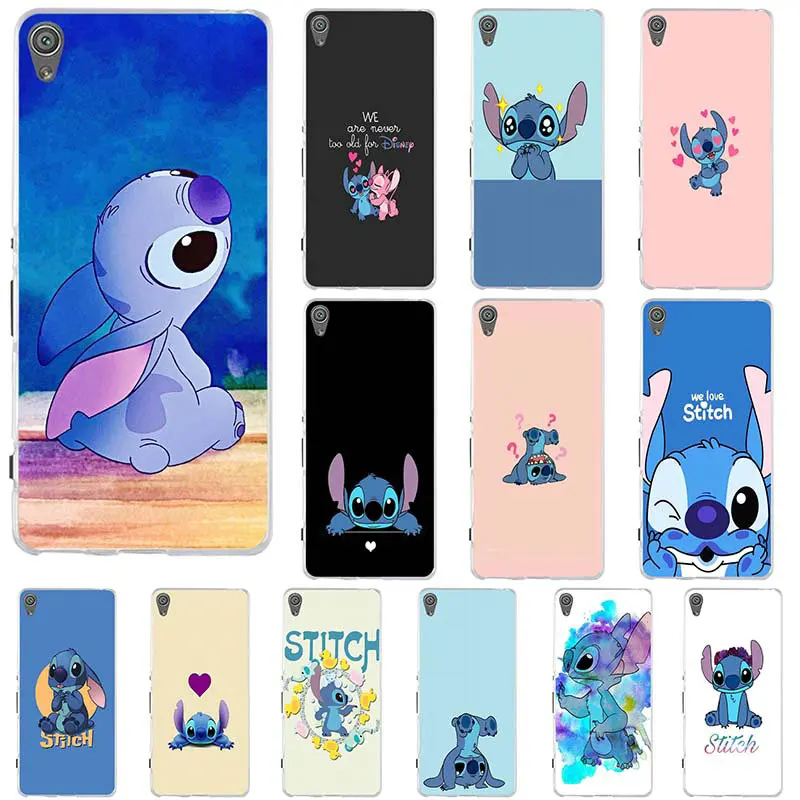 For Sony Xperia Z Z1 Z2 Z3 Z5 M2 M4 XA E5 T3 Compact Coque Soft TPU Silicon Cell Phone Case Lilo and Stitch Ohana Sweety |