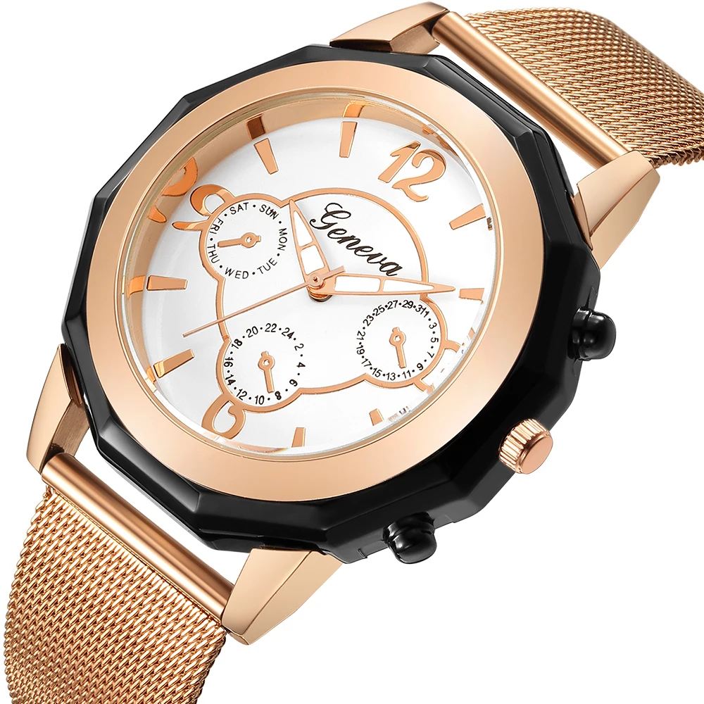 Fashion Casual Ladys Watch for Woman Watches Women Quartz Wristwatches Luxury Relogio Feminino Montre Femme Clock Rose Gold 2018