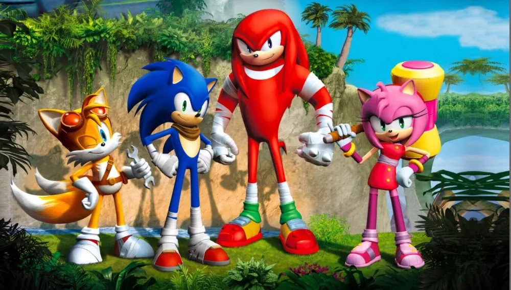 

7x5FT Sonic Boom Toon Rise of Lyric Custom Photo Studio Backdrops Backgrounds Vinyl 220cm x 150cm