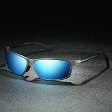 Брендовые дизайнерские солнцезащитные очки мужские Поляризованные антибликовые Квадратные Солнцезащитные очки для вождения на открытом воздухе спортивные рыболовные поляризационные мужские очки