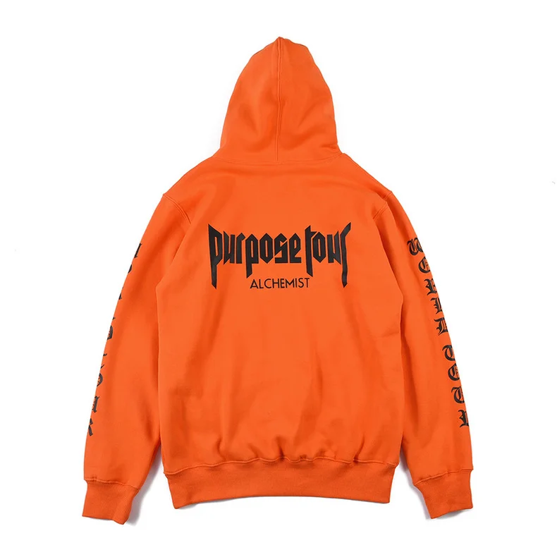 New Winter kanye Justin Bieber men and woman trasher Hoodies & Sweatshirts Pure Cotton Single Men Hoodies Purpose Tour