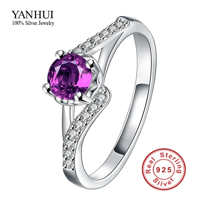 Buy Simple Cute Design Fashion Purple CZ Diamant