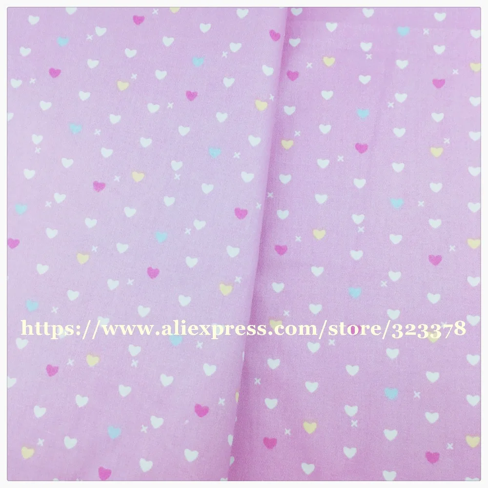 Фиолетовый Дизайн Diy хлопковая ткань метр tecido для платья текстиль для детского постельного белья Ткань для шитья Лоскутное шитье syunss