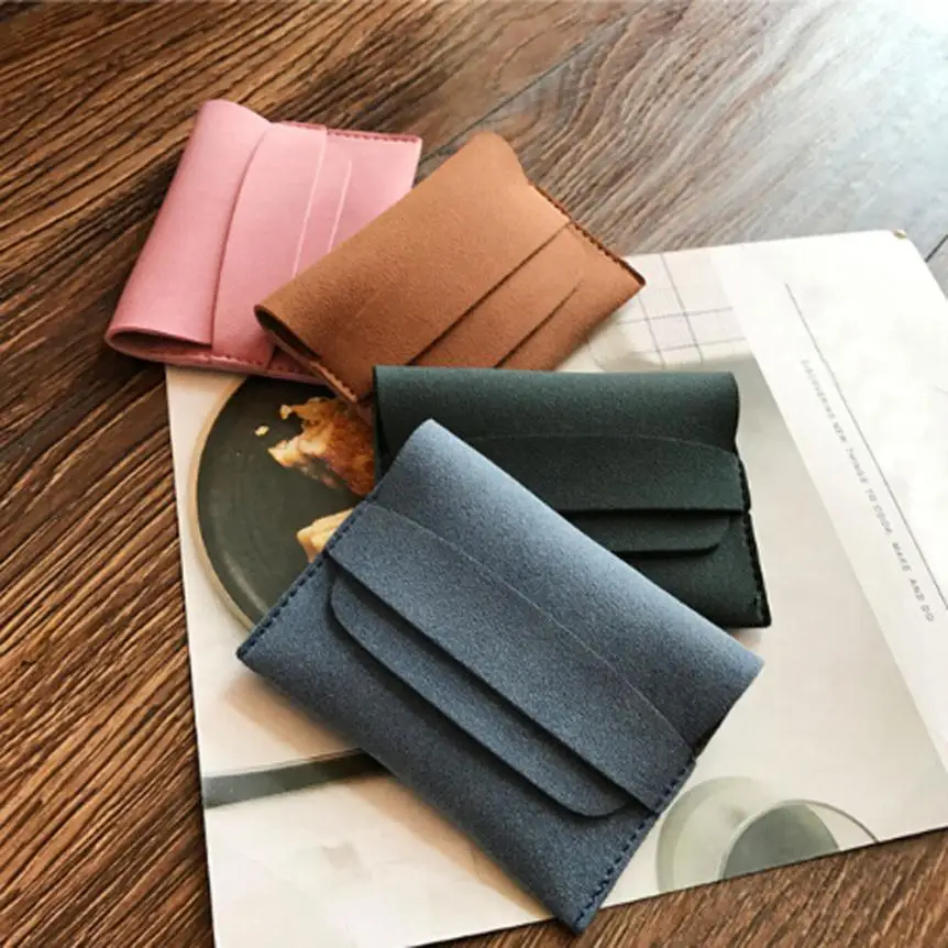 Women Wallets Holder Fold Female Wallet Solid Short Purses ladies small