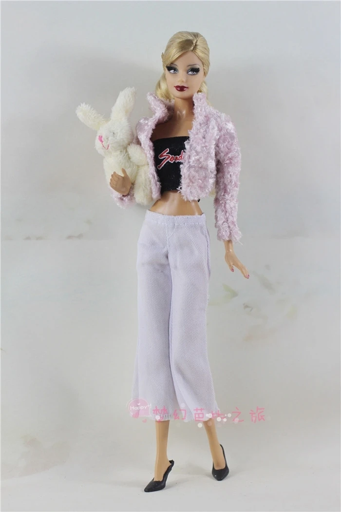 10 шт./партия платье для куклы Повседневная одежда юбка брюки жилет джинсовое Пальто Аксессуары для кукольного домика Одежда для куклы Барби