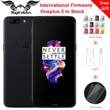 Оригинальный OnePlus 5 смартфон 5.5 »4g LTE Snapdragon 835 Octa Core 6 ГБ 64 ГБ 20.0MP 16.0MP Глобальный 4 г android 7.0 NFC отпечатков пальцев