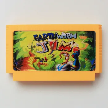 

Earth Worm Jim 3 60 Pins Game Card For 8 Bit D99 Game Player