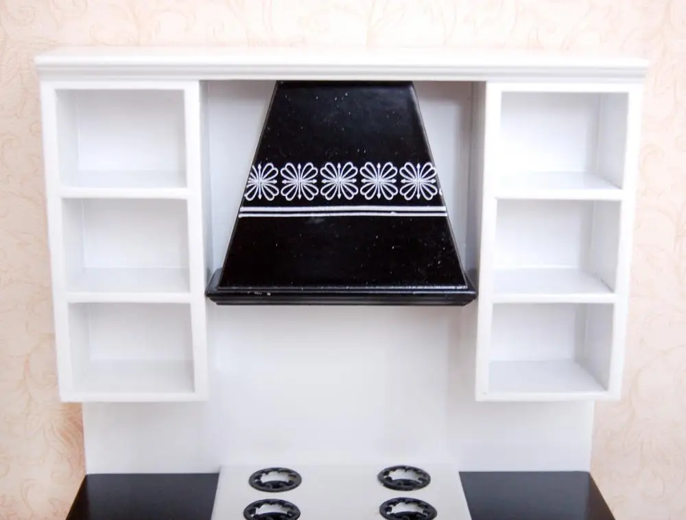 Casa de Bonecas em Miniatura Armários de Cozinha Conjunto Madeira Móveis Bacia Fogão Contador Wd025 1:12 6 Cheap Brinquedos de cozinha