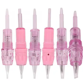 

10pcs Microblading Tattoo Cartridge Needles Disposable Semi-Permanent Eyebrow Lip Makeup Tattoo Pen Machine Supply 1RL/3RL/5F/7F