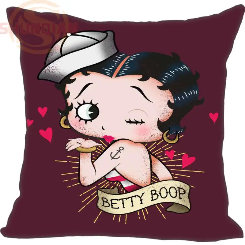 Новинка Betty Boop декоративная Свадебные наволочки индивидуальный подарок для наволочки 35X35 см, 40X40 см(с одной стороны