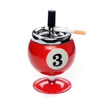 10cm*16.5cm Big Billiards ashtrays creative windproof bring lid ashtray stainless steel soot box useful in KTV sitting room etc