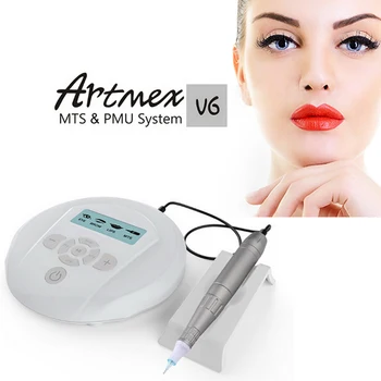 

Permanent Makeup Eyebrow Tattoo machine With Digital Control Panel Micropigmentation Device Eye Brow Lip Rotary Pen Artmex V6