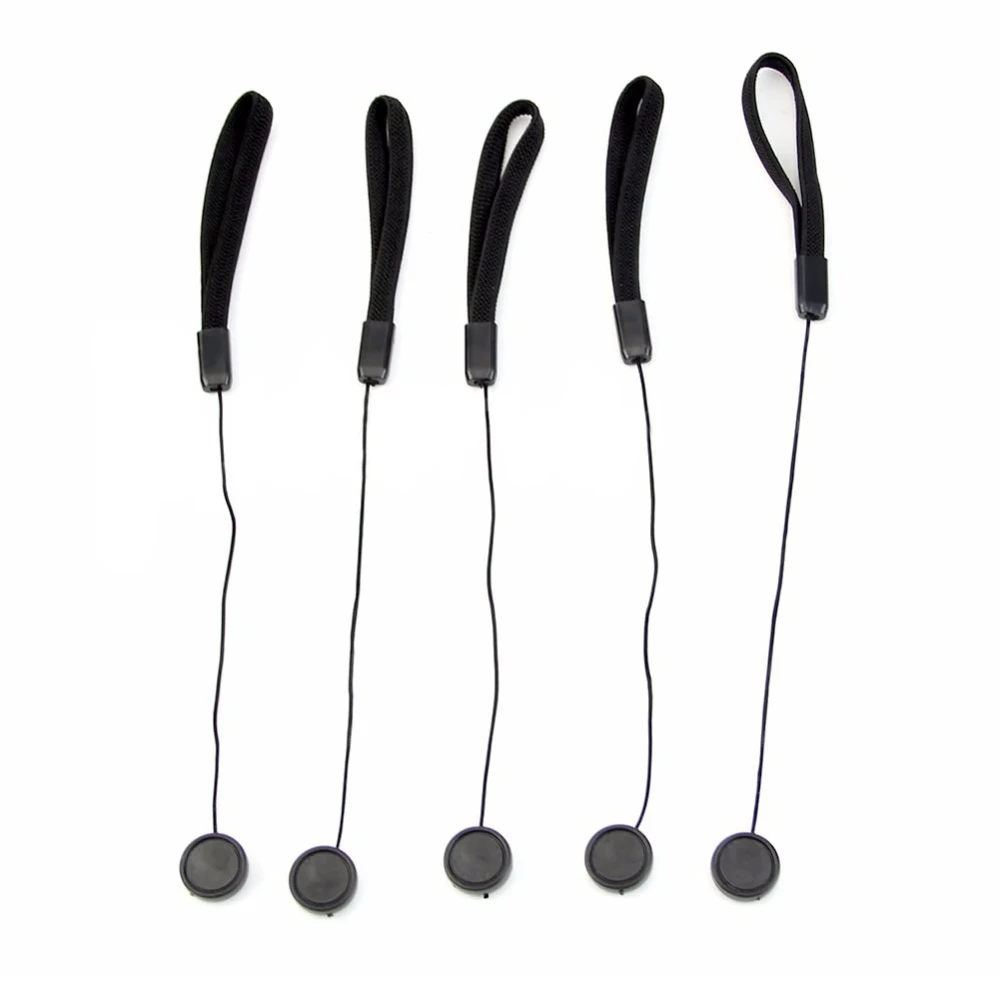 

new 5pcs/lots Universal DSLR Lens Cover Cap Keeper Holder Strap String Leash Strap Rope for Canon Camera Accessories