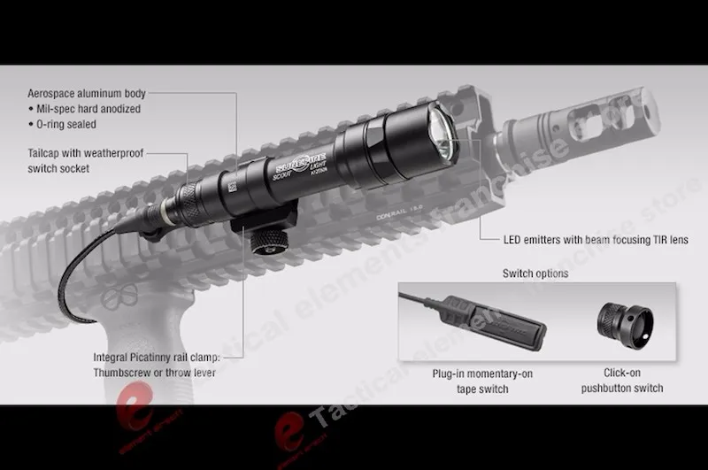 Element Airsoft M620P Scout светильник светодиодный оружейный светильник полная версия ночной эволюции Flashi светильник ручной Точечный светильник EX363