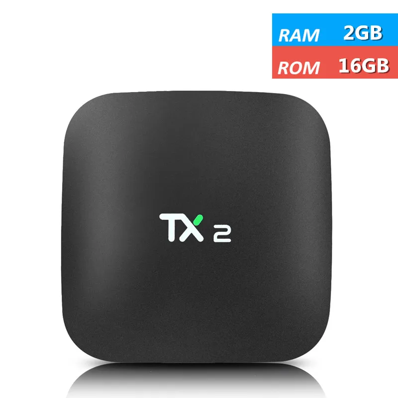 TX2 R2 RK3229 четырехъядерный 2G 16G Смарт ТВ приставка Android 6,0 H.265 4K DLNA Bluetooth 2,1 4K медиаплеер - Цвет: 2G 16G