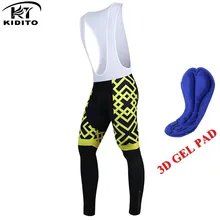 KIDITOKT велосипедный комбинезон с 3D гелевой подкладкой, длинные штаны, велосипедные колготки, pantalones hombre Mtb для мужчин, Ropa Ciclismo, горные XXS-5XL