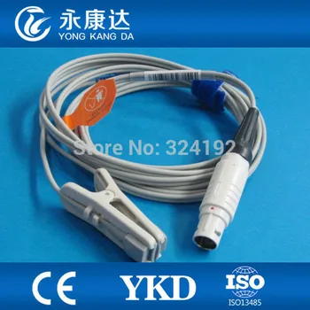 

2pcs/lot Compatible Siemen Drager r Vitalert 1000 Cicero Reusable 8pin Plug Ear Clip Spo2 Sensor With Free shipping