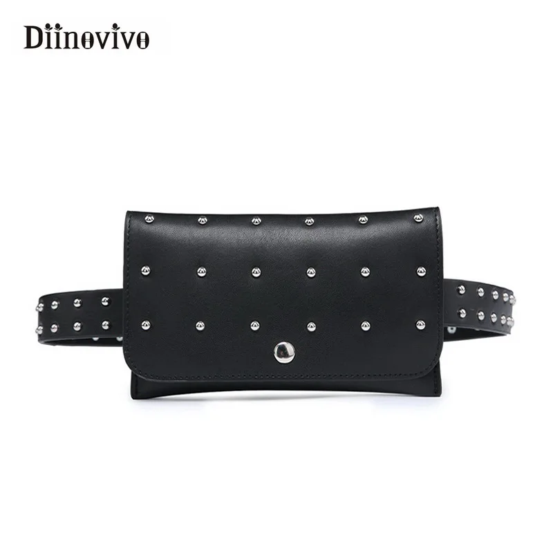 DIINOVIVO 2018 برشام الخصر حزم الأزياء حقيبة حزام المرأة جلدية حقيبة دراجة نارية فاني حزمة للجنسين الهاتف المحمول أكياس WHDV0440 DIINOVIVO 2018 برشام الخصر حزم الأزياء حقيبة حزام المرأة جلدية حقيبة دراجة نارية فاني حزمة للجنسين الهاتف المحمول أكياس WHDV0440