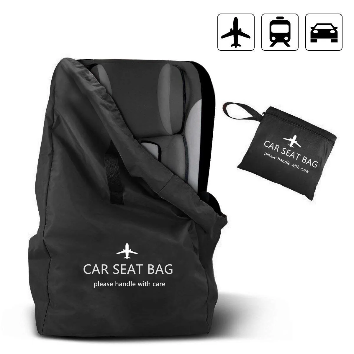 Us 19 03 30 Off Baby Car Seat Travel Bag Children S Safety Organizer Wheelchair Receiving Gate Check For Strollers Black In