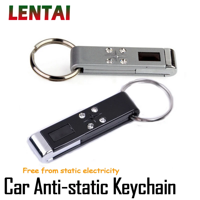 

LENTAI For Skoda octavia a7 a5 rapid fabia superb Volvo xc90 s60 xc60 Fiat 500 punto 1PC Anti-static Keychain Car Key Chain Ring