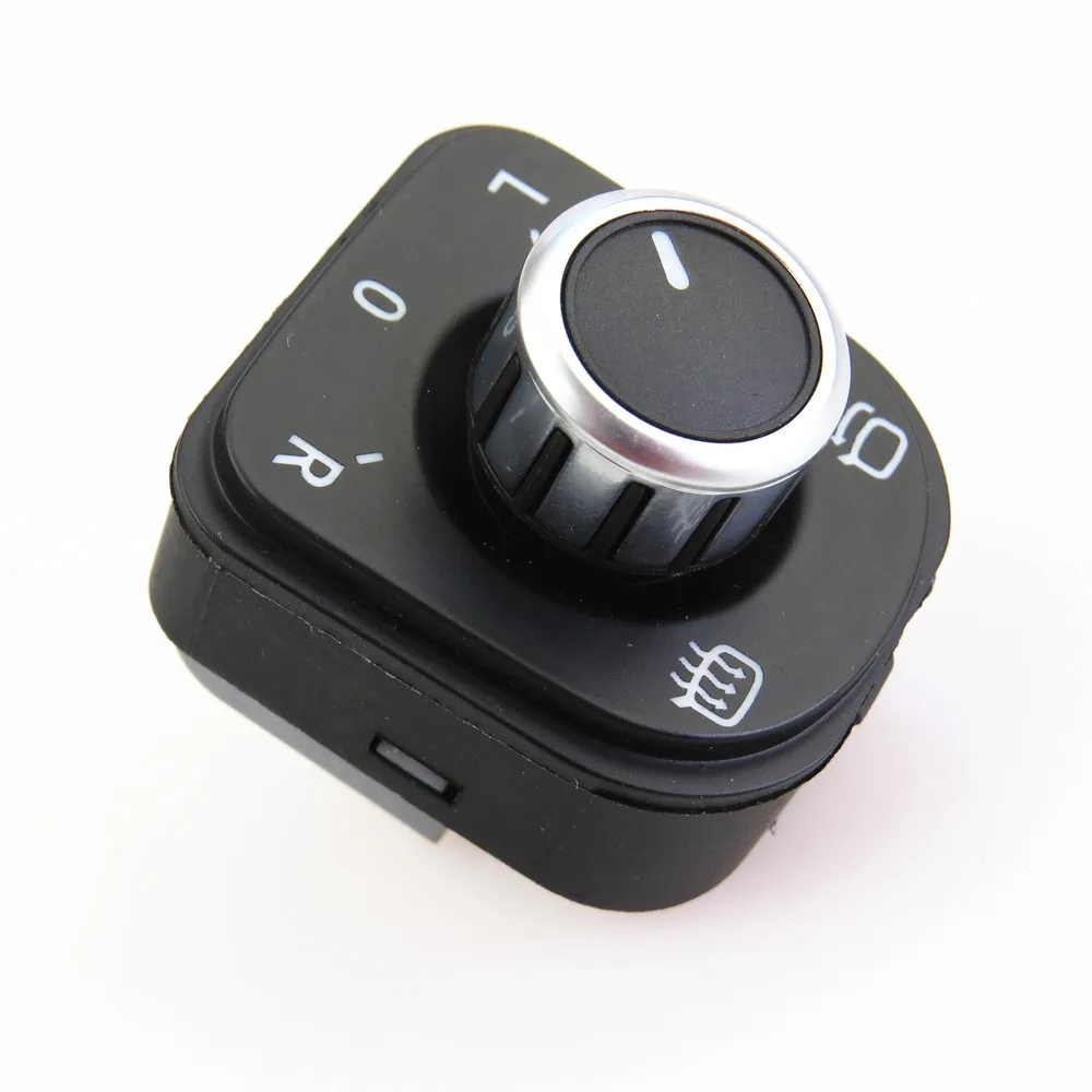 FHAWKEYEQ Chrome Driver Side Mirror Switch With Folding For VW Rabbit