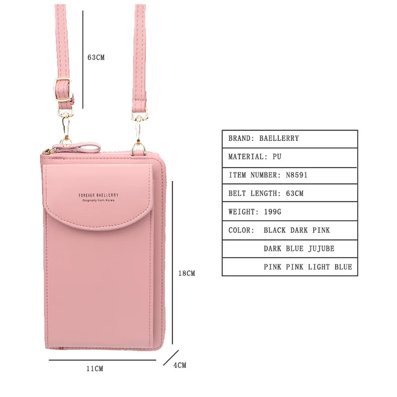  2020 New Women Casual Wallet Brand Cell Phone Wallet Big Card Holders Wallet Handbag Purse Clutch M - 33042634934