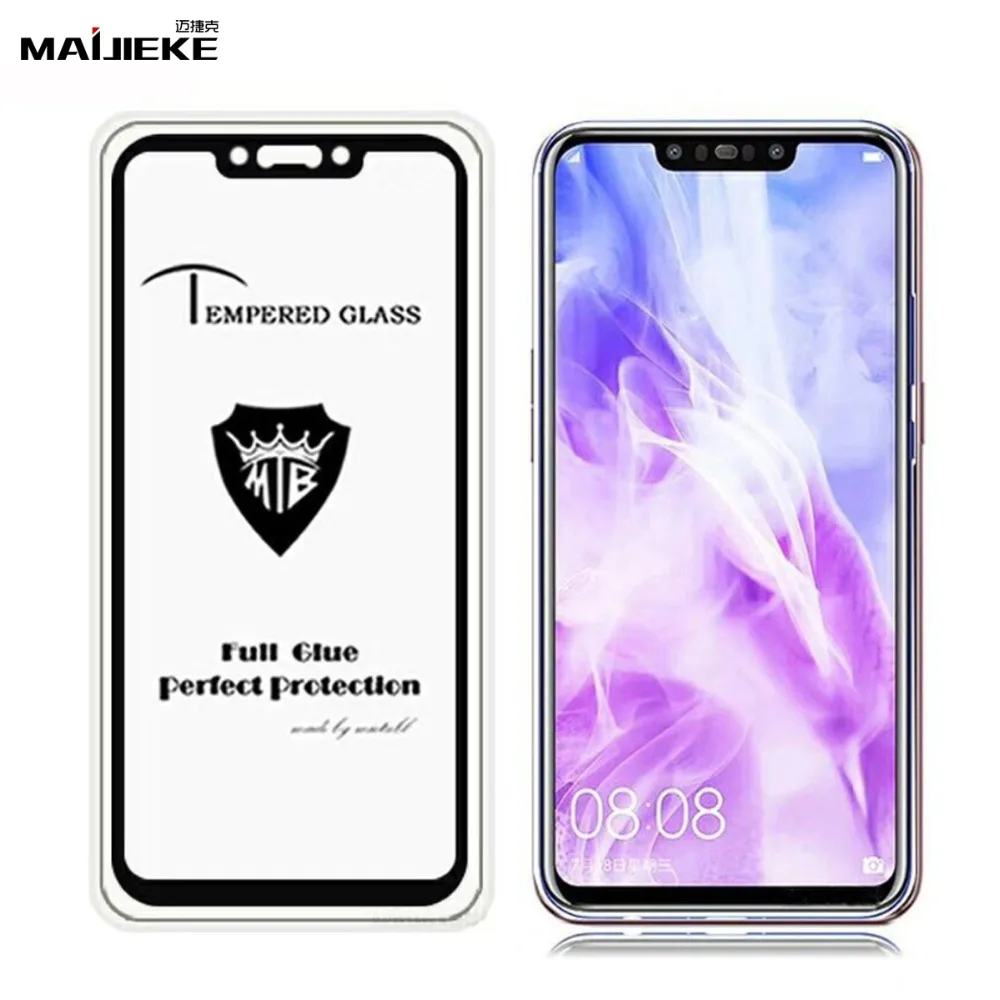 MAIJIEKE Nova 3 Полное покрытие из закаленного стекла для huawei P Smart Plus Закаленное стекло