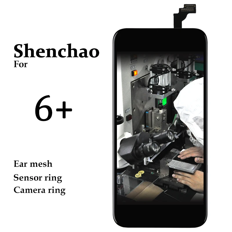 

5pcs For iPhone 6 Plus LCD Screen 5.5'' Black White Pantalla Digitizer Assembly Phone Replacement For iPhone 6 Plus LCD Display