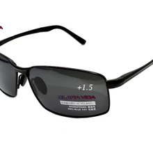 = CLARA VIDA поляризованные очки для чтения = черные мужские поляризованные солнцезащитные очки из сплава Al-Mg большие винтажные+ 1+ 1,5+ 2 до+ 4