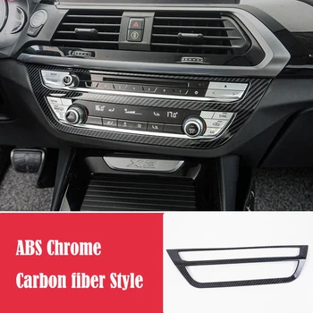 

For BMW X3 G01 X4 G02 2018 2019 Car Accessories ABS Plastic Chrome Car air conditioner Adjustment Switch panel frame Cover Trim