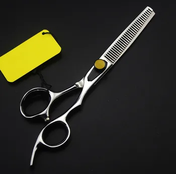 

new Top grade professional 6 inch 9cr13 thinning shears barber cut hair scissors set makeup hairdressing scissors Free shipping