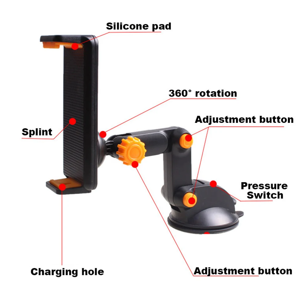 Xnyocn Tablet PC טלפון Stand עבור Xiaomi IPAD אוויר מיני 1 2 3 iPhone 12 פרו X 8 7 4-11 אינץ חזק יניקה מחזיק רכב הר image_3