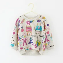 fall girls long sleeved cotton shirt kid shirt